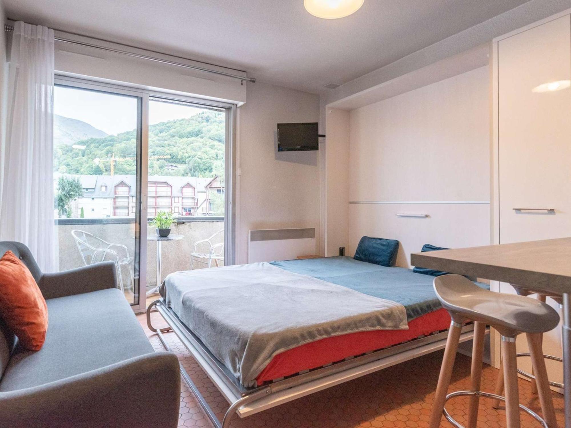 Charmant Studio Cabine 4 Pers. Avec Balcon, Proche Centre Et Thermes A Saint-Lary-Soulan - Fr-1-296-231 Buitenkant foto